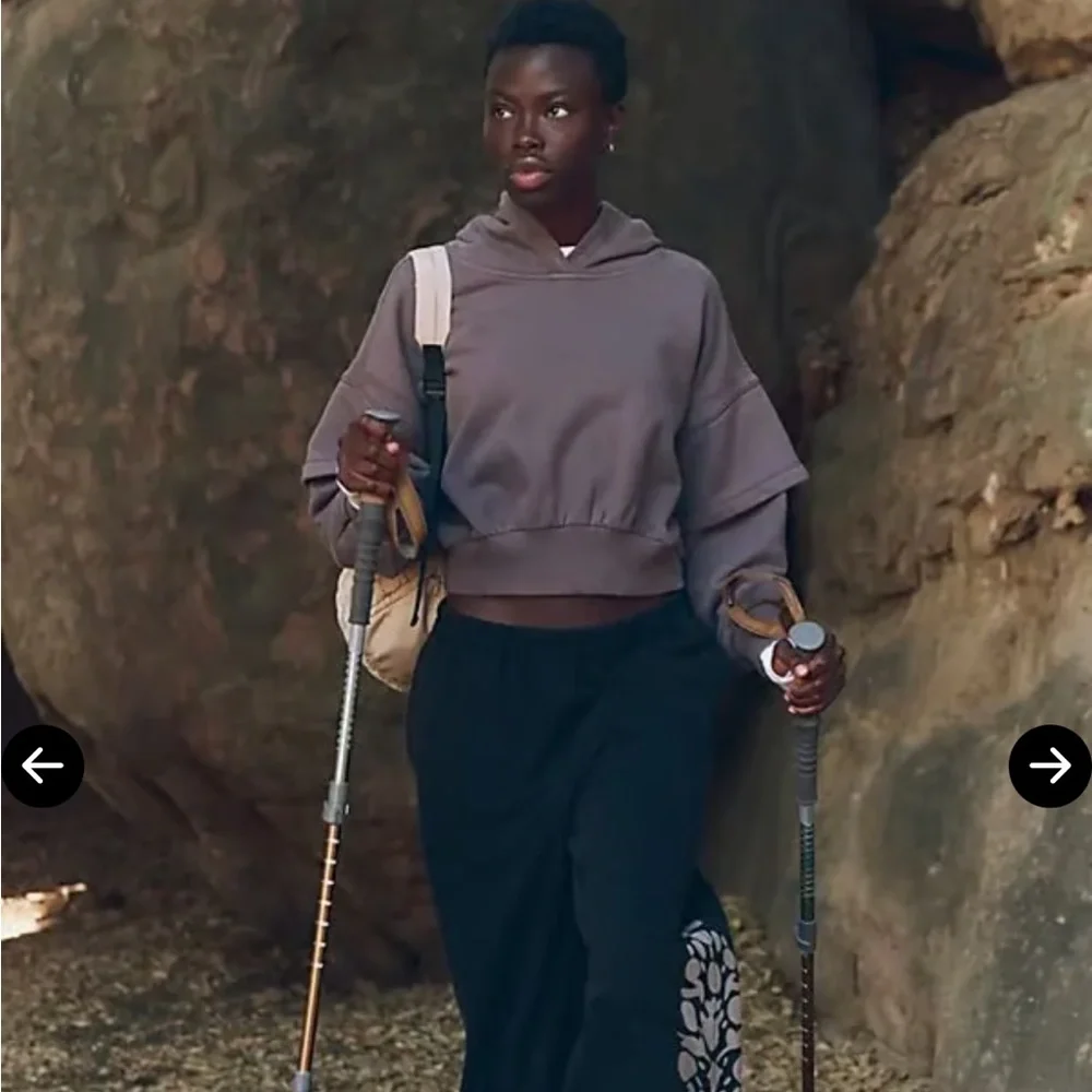 Free People SNOW FLOW HOODIE NWT size Large color driftwood - Picture 5 of 12